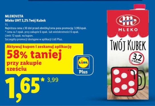 mleko UHT Twój Kubek 3,2%