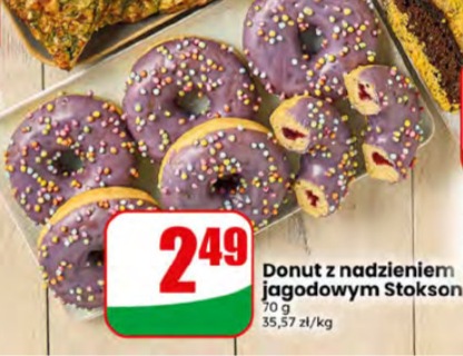 donut z nadzieniem jagodowym