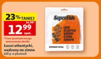 Łosoś atlantycki wędzony na zimno w plastrach