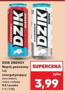 Napój gazowany energetyzujący zero kalorii