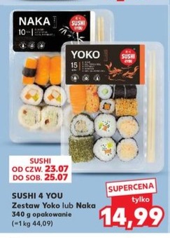 zestaw sushi Yoko lub Naka