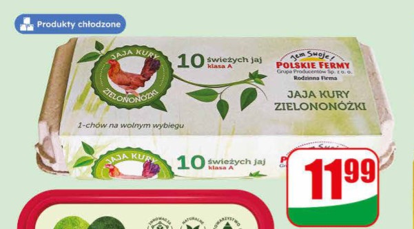 Jaja świeże kury zielononóżki