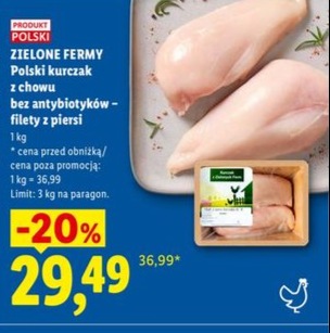 Polski kurczak z chowu bez antybiotyków - filety z piersi