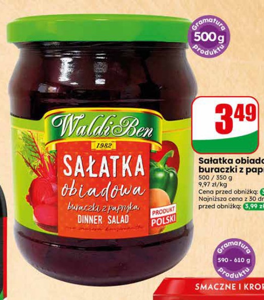 sałatka obiadowa buraczki z papryką