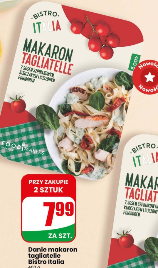 Danie makaron tagliatelle