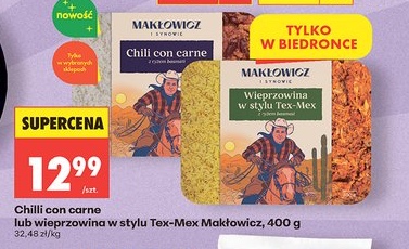 chili con carne lub wieprzowina w stylu Tex-Mex
