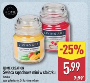 świeca zapachowa mini w słoiczku