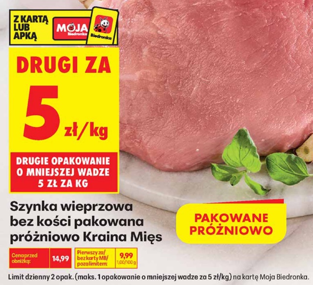 Szynka wieprzowa bez kości