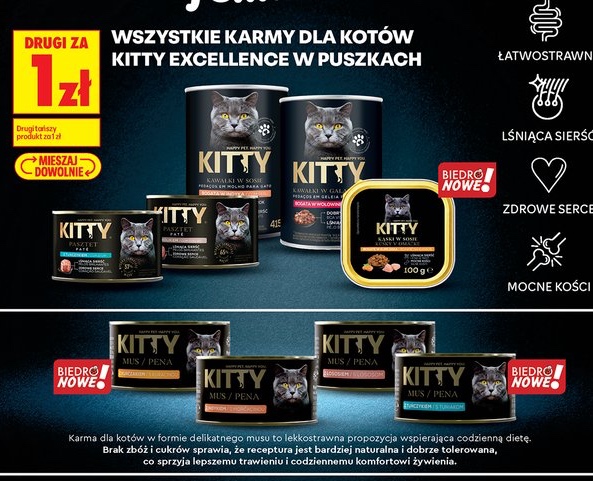 Wszystkie karmy dla kotów Excellence w puszkach