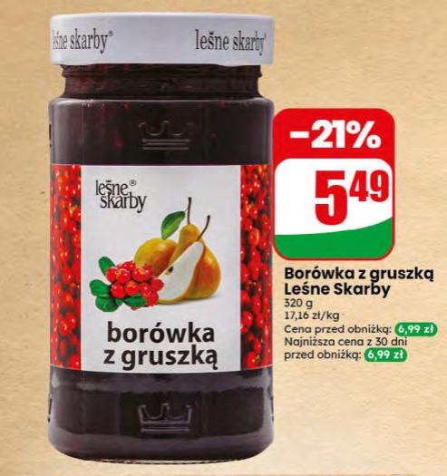Borówka z gruszką
