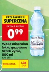 Woda mineralna lekko gazowana
