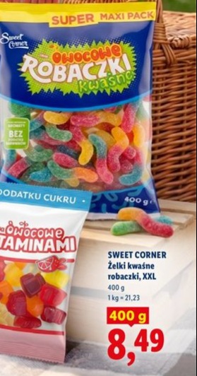 żelki kwaśne robaczki