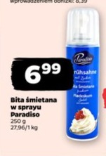 Bita śmietana w sprayu