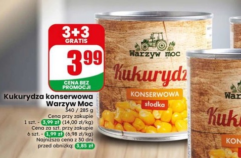 Kukurydza konserwowa słodka