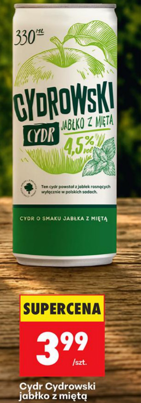 Cydr jabłko z miętą