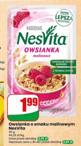 Owsianka malinowa