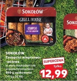 Cevapcici wieprzowo-wołowe w stylu kaukaskim lub śródziemnomorskim