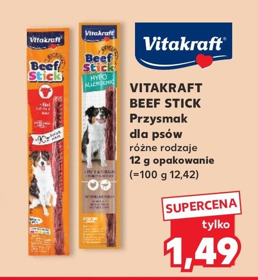 Przysmak dla psów BEEF STICK różne rodzaje