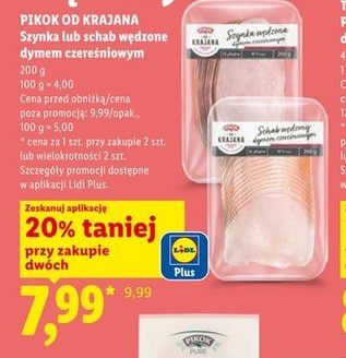 szynka lub schab wędzone dymem czereśniowym