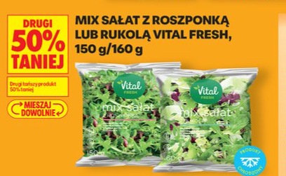 Mix sałat z rozponką lub rukolą