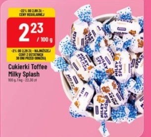 Cukierki Milky Splash Toffee