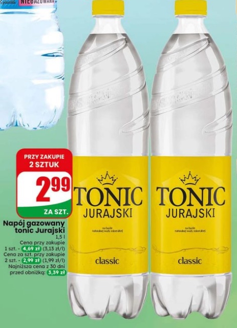 Napój gazowany tonic