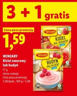 kisiel owocowy lub budyń