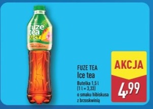 Ice tea o smaku hibiskusa z brzoskwinią