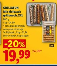 Mix kiełbasek grillowych XXL