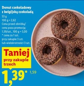 donut czekoladowy z belgijską czekoladą