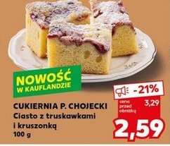 ciasto z truskawkami i kruszonką