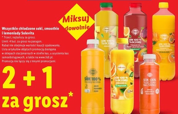 Wszystkie soki, smoothie i lemoniady chłodzone