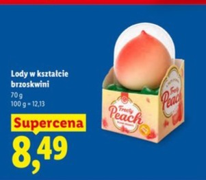 Lody w kształcie brzoskwini
