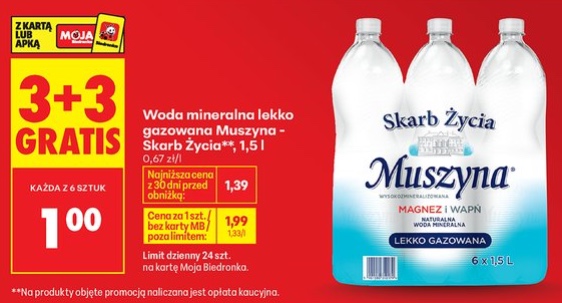 woda mineralna lekko gazowana