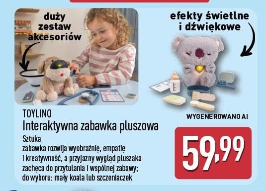 Pluszowa zabawka interaktywna