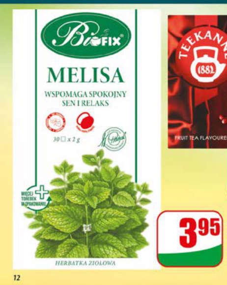 Herbatka ziołowa melisa