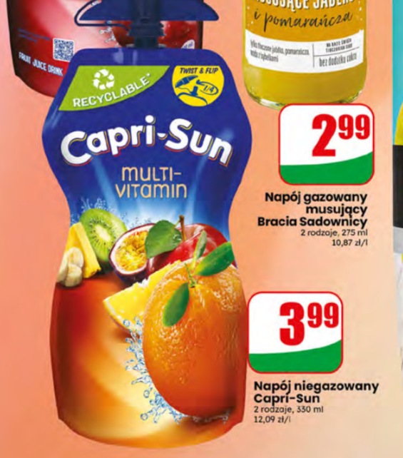 napój niegazowany