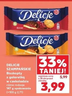 biszkopty z galaretką w czekoladzie