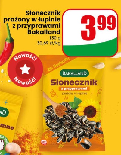 Słonecznik prażony w łupinie z przyprawami