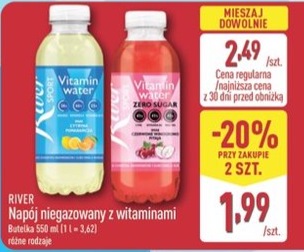 Napój niegazowany z witaminami