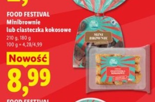 Minibrownie lub ciasteczka kokosowe