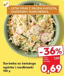 surówka ze świeżego ogórka i rzodkiewki