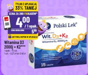 Witamina D3 2000 j.m. + K2