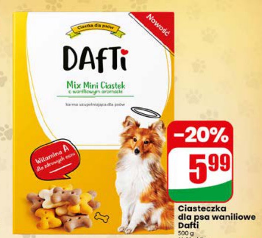 Ciasteczka dla psa waniliowe