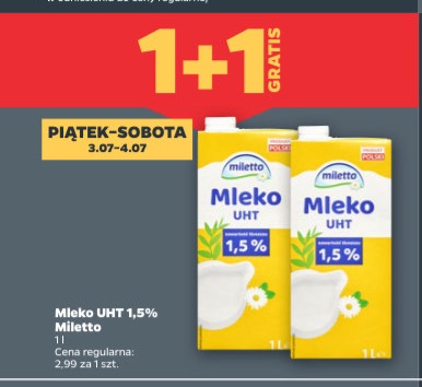 mleko UHT 1,5%