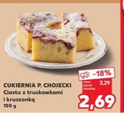 ciasto z truskawkami i kruszonką