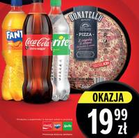 Zestaw dowolna pizza marki Donatello + napój Coca-Cola, Fanta lub Sprite