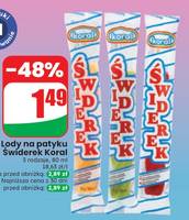 Lody na patyku Świderek Koral