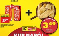 Zestaw napój gazowany coca-cola lub coca-cola zero cukru 200 ml + przekąska kebab 120 g