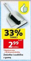 Zmiotka i szufelka z gumą
